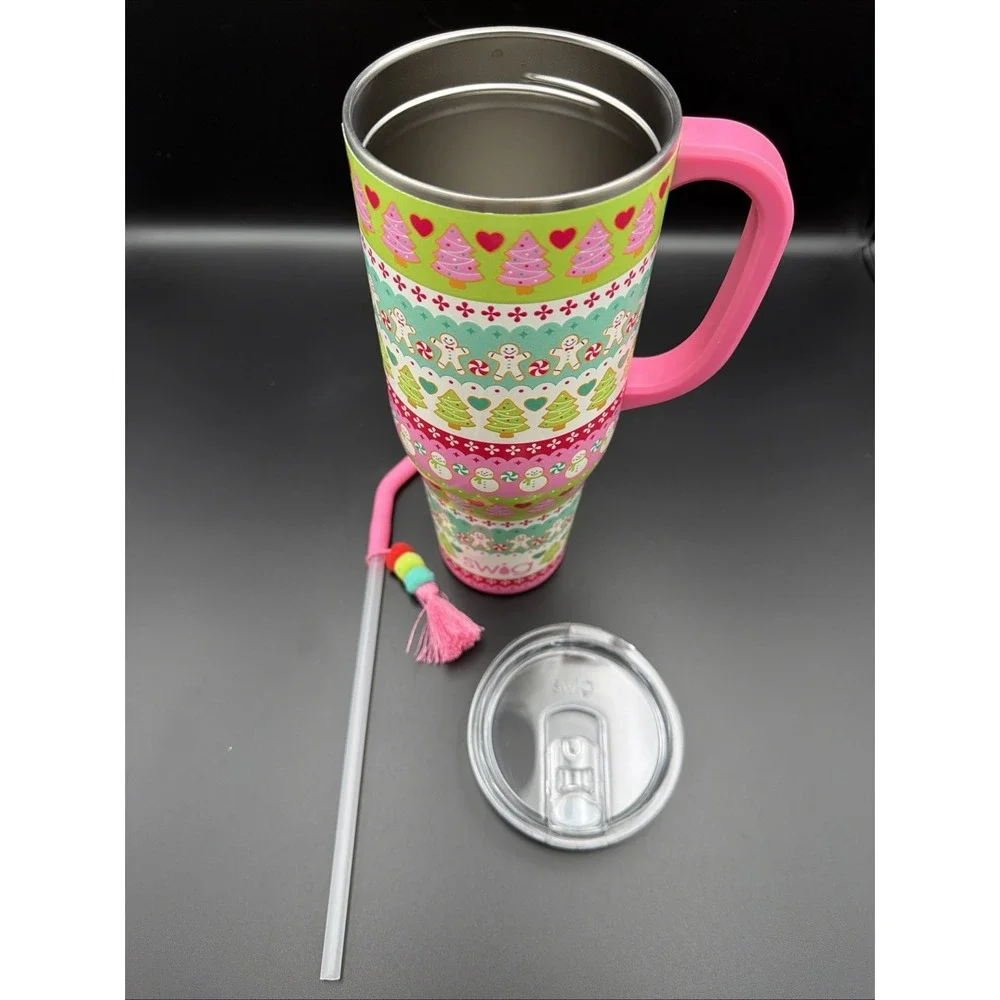SWIG‎ LIFE 40oz Mega Mug Cookie Jar Sweet Christmas Cup Handle & Straw
